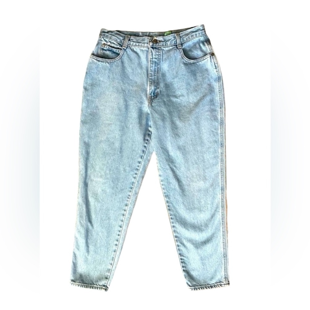 Gitano Vintage High-Waist Tapered Light Wash Jeans Women’s Size 14 Short.